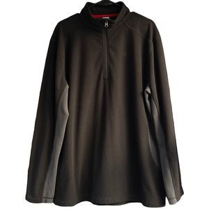 The North face pullover black fleece 1/2 zip size xl